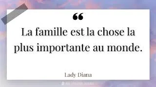 Miniature : La famille est la chose la plus importante au monde.