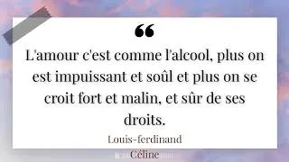 Miniature : L'amour c'est comme l'alcool, plus on est impuissant et soûl et plus on se croit fort et mal...