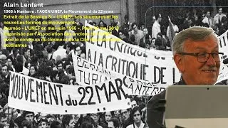 Miniature : Alain Lenfant : 1968, Nanterre et le Mouvement du 22 mars