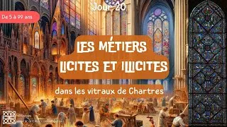 Miniature : Les métiers licites et illicites dans les vitraux de la cathédrale de Chartres expliqués aux enfants