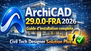 Miniature : ArchiCAD 29.0.0-FRA (2026) – Guide d’installation complète 🏗️