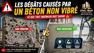 Miniature : Les dégâts causés par un béton non vibré : ce que tout ingénieur 👷 doit savoir!