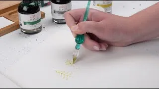 Miniature : Utilisation de la plume en verre avec Éclats et La Perle des encres