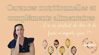 Miniature : Et si on arrêtait de dire et de faire n'importe quoi avec les carences et la supplémentation ??
