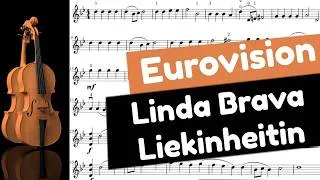 Miniature : Linda Lampenius Pete Parkkonen - Liekinheitin Eurovision 2026 Finland - Violon Partition
