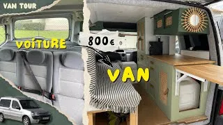 Miniature : VANTOUR | Kangoo / Partner aménagé (5 places) → mini‑van pour 800 € – compact, pratique & stylé 🚐