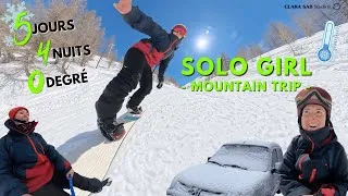 Miniature : SEULE à la MONTAGNE avec mon PARTNER AMÉNAGÉ : 5 JOURS DE ROAD TRIP GIVRÉ ! Dodo voiture ALPES !
