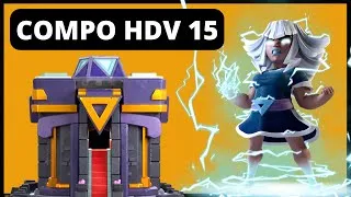 Miniature : Nouvelle compo ELECTRO TITAN pour 3 étoiles en HDV 15 sur clash of clans !