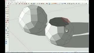 Miniature : Modélisation complète dôme (rhombicosidodécaèdre) sur Sketchup.