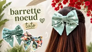 Miniature : TUTO COUTURE DÉBUTANT - Noeud Barrette - Patron gratuit