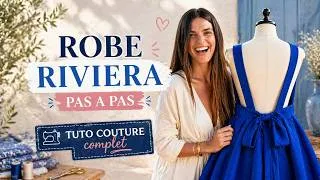 Miniature : Tuto couture robe débutant : coudre la robe RIVIERA pas à pas