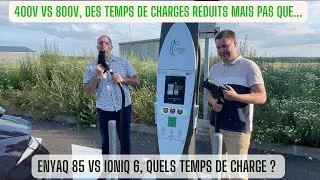 Miniature : 800V vs 400V, Ioniq 6 vs Skoda Enyaq 85, quelle différence ?