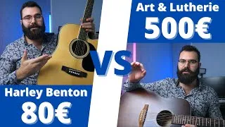 Miniature : De la pure daube, les Harley Benton ?! | Harley Benton 80€ VS Art & Lutherie 500€