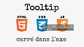 Miniature : Faire un Tooltip HTML/CSS/JS