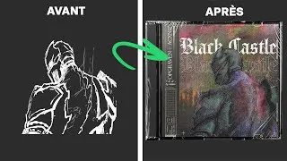 Miniature : Comment je réalise mes pochettes d'EP sur photoshop | Timelapse