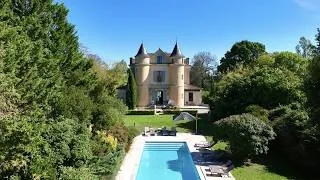 Miniature : Between Eymet & Marmande - Fully restored 19th-century turreted château with heated pool - CTB119