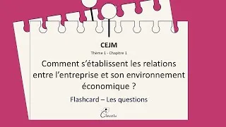 Miniature : Les relations entre l’entreprise et son environnement économique   Questions