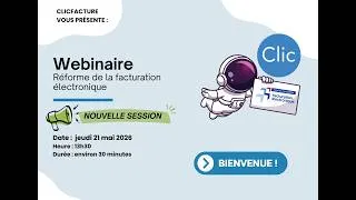 Miniature : La facturation électronique avec ClicFacture - replay du 21/05/26