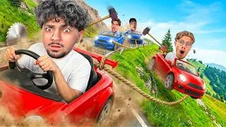 Miniature : Quel DUO ira le plus loin en 1H sur ce parcours en VOITURE EXTRÊME ? (ft. Les RATZZ)