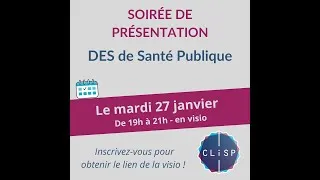 Miniature : Soirée de présentation de l'internat de médecine en Santé Publique - janvier 2026