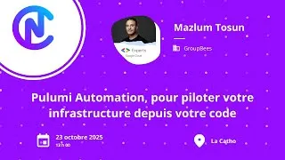 Miniature : Pulumi Automation, pour piloter votre infrastructure depuis votre code - Mazlum Tosun
