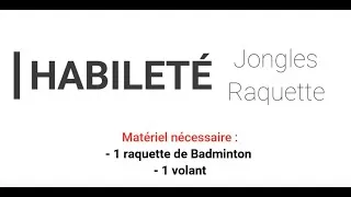 Miniature : #Badminton - Apprendre à jongler sans rebond