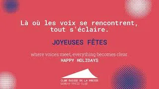 Miniature : Le Club Suisse de la Presse vous adresse ses vœux
