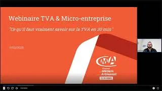 Miniature : WEBINAIRE - Baisse du seuil de la TVA pour les micro entreprises.