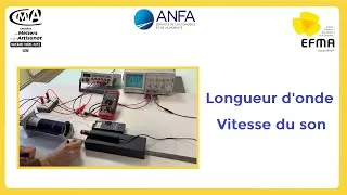 Miniature : Mesure d'une longueur d'onde et calcul de la vitesse du son en TP