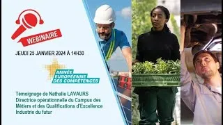 Miniature : Webinaire "Compétences et parcours professionnels, une priorité à chaque étape de la vie" 25/01/24