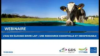 Miniature : [Webinaire] la ressource en eau sur une ferme bovin lait