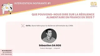 Miniature : Sébastien DA ROS -  onepoint : OUTIL : baromètre pour la résilience alimentaire du CNRA