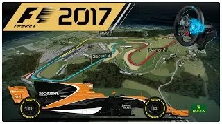 Miniature : F1 2017 : Grand prix d'Autriche avec Fernando Alonso #10 (Wheelcam G29)
