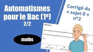 Miniature : La nouvelle épreuve pour le Bac anticipé : QCMs d'automatismes corrigés (2/2) -- Maths -- 1e & Te