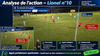 Miniature : 🎥 Retour en images et analyse sur une action très bien jouée par Lionel n°10