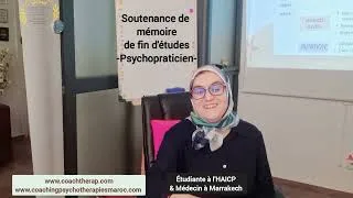 Miniature : Soutenance de Master de Psychopraticien-la Haute Académie Internationale de Coaching& Psychothérapie