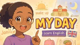 Miniature : MY DAY en anglais + AM/PM expliqué 🔥 Routine complète avec Janilce !