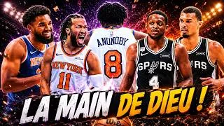Miniature : LA MAIN DE DIEU ! LES KNICKS REMONTENT -29… WEMBY ET LES SPURS AU BORD DU KO ! 🏀