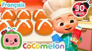 Miniature : La Chanson des Brioches Chaudes ! 🥐🎶 CoComelon en Français 🍉 Comptines des Animaux