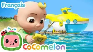 Miniature : Aventure en sous-marin au bord de l'eau ! 🌊🤿 CoComelon en Français 🍉 Comptines des Animaux