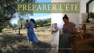 Miniature : Vlog slow : tricot , couture d'été et batch cooking