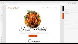 Miniature : WebDev : Modèle Web design site Food Market