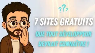 Miniature : 7 sites GRATUITS que tout DÉVELOPPEUR devrait connaître (le 6e va transformer tes sites !)