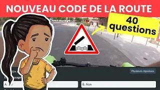 Miniature : 40 QUESTIONS - Test Code de la route 2026 n°11
