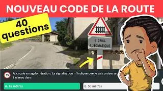 Miniature : 40 QUESTIONS - Test Code de la route 2026 n°10