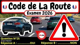Miniature : ✅ TEST GRATUIT DU CODE DE LA ROUTE 2026 🚗 268