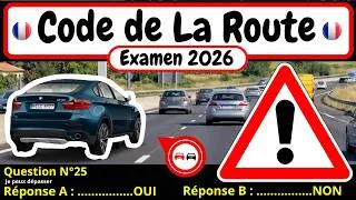 Miniature : ✅ TEST GRATUIT DU CODE DE LA ROUTE 2026 🚗 266