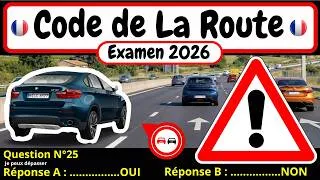 Miniature : ✅ TEST GRATUIT DU CODE DE LA ROUTE 2026 🚗 265