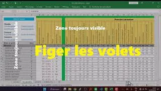 Miniature : Figer les volets #excel#exceltips#exceltutorial #office#bureautique