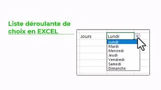 Miniature : Comment créer une liste déroulante de choix en EXCEL @excel
